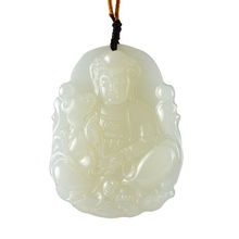 天下玉缘白玉观音吊坠 精雕细琢，赐福永葆平安